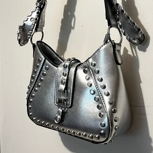 Silver Crossbody Purse